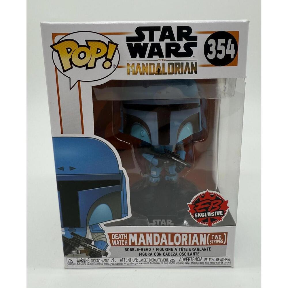 Funko Pop! Star Wars: The Mandalorian Death Watch Mandalorian (Two Stripes) #354